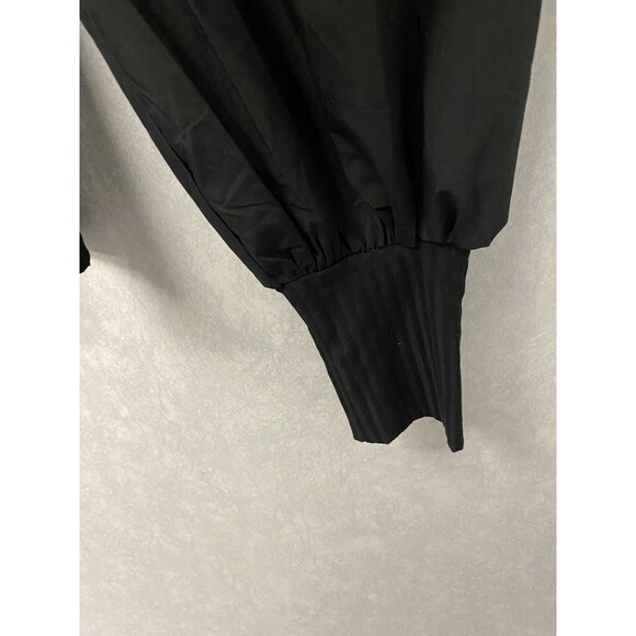 La'Ros Black Puff Sleeve Blouse Size Med - Picture 6 of 9